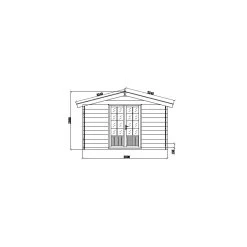 Abri De Jardin En Bois Composite 28mm Gris Foncé 14,44m² Double Porte Alu Et Double Vitrage - WoodLife Garden -Jardin Abris Magasin abri de jardin en bois composite 28mm gris fonce 1444m double porte alu et double vitrage woodlife 5