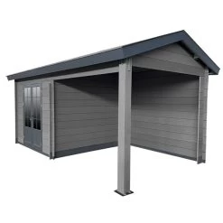 Abri De Jardin En Bois Composite Gris Foncé 9m² + 9m² Terrasse - Woodlife Garden 10 Abri De Jardin En Bois Composite Gris Foncé 9m² + 9m² Terrasse - Woodlife Garden -Jardin Abris Magasin abri de jardin en bois composite gris fonce 9m 9m terrasse woodlife 2
