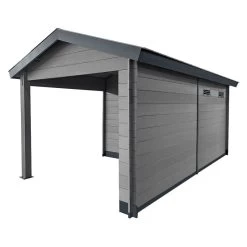 Abri De Jardin En Bois Composite Gris Foncé 9m² + 9m² Terrasse - Woodlife Garden 12 Abri De Jardin En Bois Composite Gris Foncé 9m² + 9m² Terrasse - Woodlife Garden -Jardin Abris Magasin abri de jardin en bois composite gris fonce 9m 9m terrasse woodlife 4