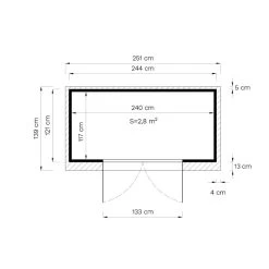 Abri De Jardin En Bois Gris Clair 3,49m² Skur 2 + Plancher – Baltic -Jardin Abris Magasin abri de jardin en bois gris clair 349m skur 2 plancher baltic 2