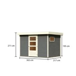 Abri De Jardin En Bois Gris Terre 6,55m² Freiburg 4 - Karibu 10 Abri De Jardin En Bois Gris Terre 6,55m² Freiburg 4 - Karibu -Jardin Abris Magasin abri de jardin en bois gris terre 655m freiburg 4 karibu 2