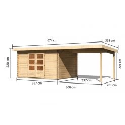 Jardin Abris Magasin -Jardin Abris Magasin abri de jardin en bois massif 1060m bastrup 7 avec appentis 300cm woodfeeling 1
