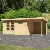 Abri De Jardin En Bois Massif 11,49m² Bastrup 8 Avec Appentis 200cm Et Paroi Arrière – Karibu 1 Abri De Jardin En Bois Massif 11,49m² Bastrup 8 Avec Appentis 200cm Et Paroi Arrière – Karibu -Jardin Abris Magasin abri de jardin en bois massif 1149m bastrup 8 avec appentis 200cm et paroi arriere woodfeeling