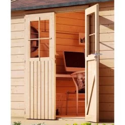 Abri De Jardin En Bois Massif 11,62m² Avec Cloison Intérieure Mattrup – Karibu -Jardin Abris Magasin abri de jardin en bois massif 1162m avec cloison interieure mattrup woodfeeling 5