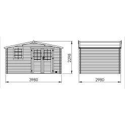 Abri De Jardin En Bois Massif 11,9m² ONEGA – Madriers 28mm – Forest Style -Jardin Abris Magasin abri de jardin en bois massif 119m onega madriers 28mm forest style 2