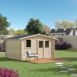 Abri De Jardin En Bois Massif 11,9m² ONEGA – Madriers 28mm – Forest Style -Jardin Abris Magasin abri de jardin en bois massif 119m onega madriers 28mm forest style 3