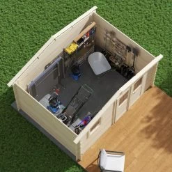 Abri De Jardin En Bois Massif 11,9m² ONEGA – Madriers 28mm – Forest Style -Jardin Abris Magasin abri de jardin en bois massif 119m onega madriers 28mm forest style 4