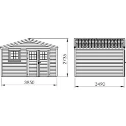 Abri De Jardin En Bois Massif 14m² SHELTY + – Madriers 28mm – Toiture En Acier – Forest Style -Jardin Abris Magasin abri de jardin en bois massif 14m shelty madriers 28mm toiture en acier forest style 2