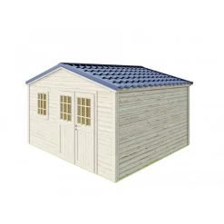 Abri De Jardin En Bois Massif 14m² SHELTY + – Madriers 28mm – Toiture En Acier – Forest Style -Jardin Abris Magasin abri de jardin en bois massif 14m shelty madriers 28mm toiture en acier forest style 3