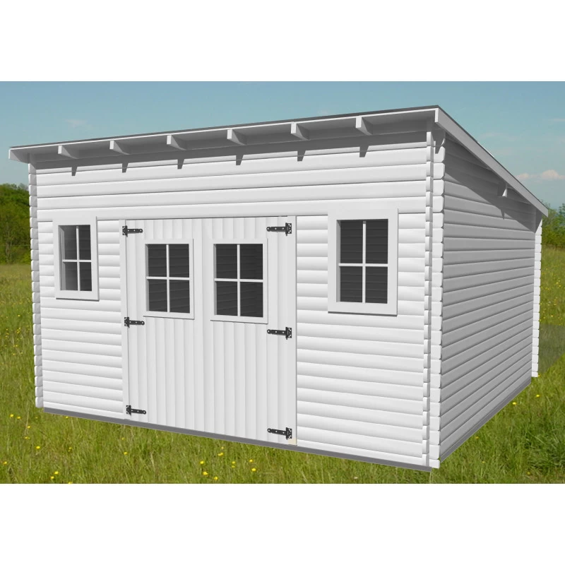 Abri De Jardin En Bois Massif 17,33m² Monopente – Madriers 28mm – Habrita 5 Abri De Jardin En Bois Massif 17,33m² Monopente – Madriers 28mm – Habrita – Image 3