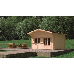 Abri De Jardin En Bois Massif 44mm - 19,2m² Jasmin + Mezzanine 8,68m² – Forest Style -Jardin Abris Magasin abri de jardin en bois massif 192m jasmin mezzanine 868m forest style 4