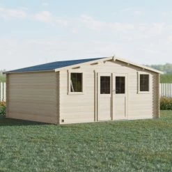 Abri De Jardin En Bois Massif 19,8m² NYASSA – Madriers 28mm – Forest Style -Jardin Abris Magasin abri de jardin en bois massif 198m nyassa madriers 28mm forest style 2