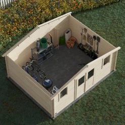 Abri De Jardin En Bois Massif 19,8m² NYASSA – Madriers 28mm – Forest Style -Jardin Abris Magasin abri de jardin en bois massif 198m nyassa madriers 28mm forest style 3