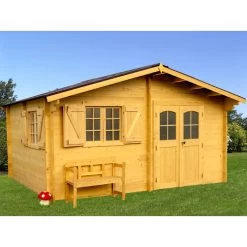 Abri De Jardin En Bois Massif 22,87m² – Madriers 42mm – Toiture Onduline – Habrita 7 Abri De Jardin En Bois Massif 22,87m² – Madriers 42mm – Toiture Onduline – Habrita -Jardin Abris Magasin abri de jardin en bois massif 2287m madriers 42mm toiture onduline habrita 2