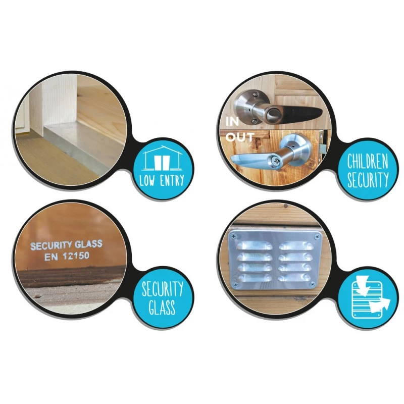 Abri De Jardin En Bois Massif 28mm 11,56m² Toit Berceau SOLID 4 Abri De Jardin En Bois Massif 28mm 11,56m² Toit Berceau SOLID – Image 2