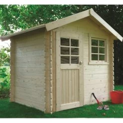 Abri De Jardin En Bois Massif 28mm Laval Porte Simple 4,71m² SOLID