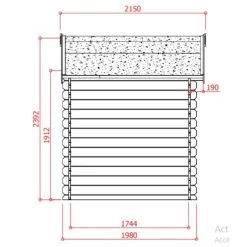Abri De Jardin En Bois Massif 28mm Saran Porte Simple 5,9m² SOLID -Jardin Abris Magasin abri de jardin en bois massif 28mm saran porte simple 59m solid 2