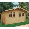 Abri De Jardin En Bois Massif 28mm Visp Avec Double Porte 16,22m² - SOLID -Jardin Abris Magasin abri de jardin en bois massif 28mm visp avec double porte 1622m solid