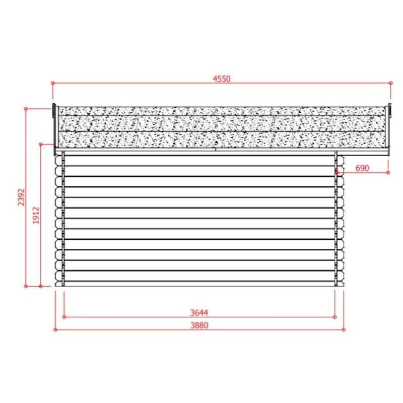 Abri De Jardin En Bois Massif 28mm Visp Avec Double Porte 16,22m² - SOLID 5 Abri De Jardin En Bois Massif 28mm Visp Avec Double Porte 16,22m² - SOLID – Image 3