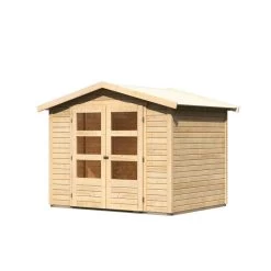 Abri De Jardin En Bois Massif 4,57m² Amberg 3 – Karibu -Jardin Abris Magasin abri de jardin en bois massif 457m amberg 3 woodfeeling 2