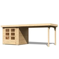 Abri De Jardin En Bois Massif 4,62m² Askola 2 Avec Appentis 280cm – Karibu 10 Abri De Jardin En Bois Massif 4,62m² Askola 2 Avec Appentis 280cm – Karibu -Jardin Abris Magasin abri de jardin en bois massif 462m askola 2 avec appentis 280cm woodfeeling 2