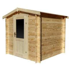 Abri De Jardin En Bois Massif 4m² PRIMO - Madriers 28mm Gardy Shelter -Jardin Abris Magasin abri de jardin en bois massif 4m primo madriers 28mm gardy shelter 3
