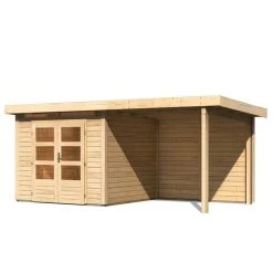 Abri De Jardin En Bois Massif 5,95m² Kandern 3 Avec Appentis 235cm Et Paroi Arrière – Karibu 10 Abri De Jardin En Bois Massif 5,95m² Kandern 3 Avec Appentis 235cm Et Paroi Arrière – Karibu -Jardin Abris Magasin abri de jardin en bois massif 595m kandern 3 avec appentis 235cm et paroi arriere woodfeeling 2