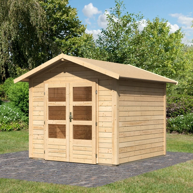 Abri De Jardin En Bois Massif 5,95m² Talkau 4 – Karibu 3 Abri De Jardin En Bois Massif 5,95m² Talkau 4 – Karibu