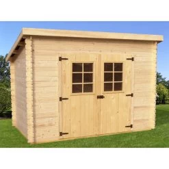 Abri De Jardin En Bois Massif 6,05m² Monopente – Madriers 20mm – Toiture Onduline – Habrita 7 Abri De Jardin En Bois Massif 6,05m² Monopente – Madriers 20mm – Toiture Onduline – Habrita -Jardin Abris Magasin abri de jardin en bois massif 605m monopente madriers 20mm toiture onduline habrita 1 2