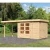 Abri De Jardin En Bois Massif 6,25m² Retola 2 Avec Armoire Intégrée Et Appentis 280cm – Karibu 1 Abri De Jardin En Bois Massif 6,25m² Retola 2 Avec Armoire Intégrée Et Appentis 280cm – Karibu -Jardin Abris Magasin abri de jardin en bois massif 625m retola 2 avec armoire integree et appentis 280cm woodfeeling