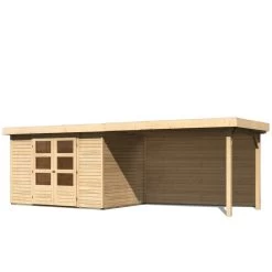 Abri De Jardin En Bois Massif 6,55m² Askola 4 Avec Appentis 280cm Et Paroi Arrière – Karibu 10 Abri De Jardin En Bois Massif 6,55m² Askola 4 Avec Appentis 280cm Et Paroi Arrière – Karibu -Jardin Abris Magasin abri de jardin en bois massif 655m askola 4 avec appentis 280cm et paroi arriere woodfeeling 2