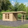 Abri De Jardin En Bois Massif 7,43m² Askola 5 Avec Appentis 240cm – Karibu 2 Abri De Jardin En Bois Massif 7,43m² Askola 5 Avec Appentis 240cm – Karibu -Jardin Abris Magasin abri de jardin en bois massif 743m askola 5 avec appentis 240cm woodfeeling