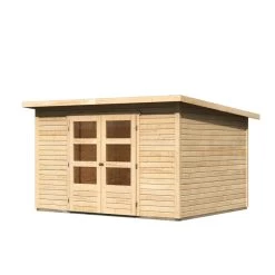 Abri De Jardin En Bois Massif 7,50m² Stockach 5 – Karibu -Jardin Abris Magasin abri de jardin en bois massif 750m stockach 5 woodfeeling 2