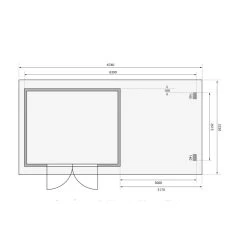 Abri De Jardin En Bois Massif Anthracite 10,60m² Bastrup 7 Avec Appentis 300cm Et Paroi Arrière – Karibu -Jardin Abris Magasin abri de jardin en bois massif anthracite 1060m bastrup 7 avec appentis 300cm et paroi arriere woodfeeling 2