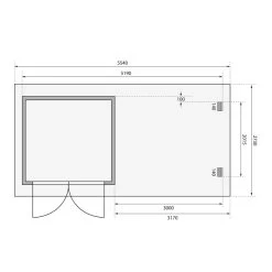 Abri De Jardin En Bois Massif Anthracite 5,62m² Bastrup 2 Avec Appentis 300cm – Karibu -Jardin Abris Magasin abri de jardin en bois massif anthracite 562m bastrup 2 avec appentis 300cm woodfeeling 2