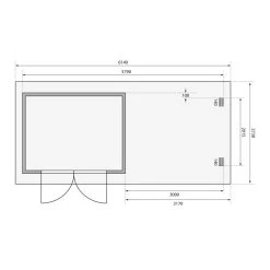 Abri De Jardin En Bois Massif Anthracite 7,04m² Bastrup 3 Avec Appentis 300cm Et Paroi Arrière – Karibu -Jardin Abris Magasin abri de jardin en bois massif anthracite 704m bastrup 3 avec appentis 300cm et paroi arriere woodfeeling 4