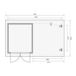 Abri De Jardin En Bois Massif Anthracite 7,04m² Bastrup 4 Avec Appentis 300cm Et Paroi Arrière – Karibu -Jardin Abris Magasin abri de jardin en bois massif anthracite 704m bastrup 4 avec appentis 300cm et paroi arriere woodfeeling 2