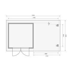 Abri De Jardin En Bois Massif Anthracite 8,82m² Bastrup 5 Avec Appentis 300cm – Karibu -Jardin Abris Magasin abri de jardin en bois massif anthracite 882m bastrup 5 avec appentis 300cm woodfeeling 4