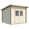 Abri De Jardin En Bois Massif Brut 28mm Karpalo 6,8m² + Plancher - Luoman -Jardin Abris Magasin abri de jardin en bois massif brut 28mm karpalo 68m plancher luoman