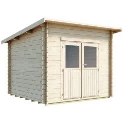 Abri De Jardin En Bois Massif Brut 28mm Karpalo 6,8m² + Plancher - Luoman