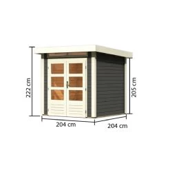 Abri De Jardin En Bois Massif Gris Terre 4,16m² Kandern 1 – WoodFeeling 9 Abri De Jardin En Bois Massif Gris Terre 4,16m² Kandern 1 – WoodFeeling -Jardin Abris Magasin abri de jardin en bois massif gris terre 416m kandern 1 woodfeeling 1