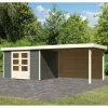 Abri De Jardin En Bois Massif Gris Terre 7,43m² Askola 5 Avec Appentis 280cm Et Paroi Arrière – Karibu 1 Abri De Jardin En Bois Massif Gris Terre 7,43m² Askola 5 Avec Appentis 280cm Et Paroi Arrière – Karibu -Jardin Abris Magasin abri de jardin en bois massif gris terre 743m askola 5 avec appentis 280cm et paroi arriere woodfeeling
