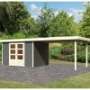 Abri De Jardin En Bois Massif Gris Terre 7,43m² Askola 5 Avec Appentis 280cm – Karibu 1 Abri De Jardin En Bois Massif Gris Terre 7,43m² Askola 5 Avec Appentis 280cm – Karibu -Jardin Abris Magasin abri de jardin en bois massif gris terre 743m askola 5 avec appentis 280cm woodfeeling