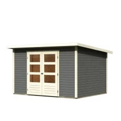 Abri De Jardin En Bois Massif Gris Terre 7,50m² Stockach 5 – Karibu 10 Abri De Jardin En Bois Massif Gris Terre 7,50m² Stockach 5 – Karibu -Jardin Abris Magasin abri de jardin en bois massif gris terre 750m stockach 5 woodfeeling 2