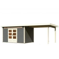 Abri De Jardin En Bois Massif Gris Terre 8,88m² Kandern 7 Avec Appentis 320cm – Karibu 10 Abri De Jardin En Bois Massif Gris Terre 8,88m² Kandern 7 Avec Appentis 320cm – Karibu -Jardin Abris Magasin abri de jardin en bois massif gris terre 888m kandern 7 avec appentis 320cm woodfeeling 2