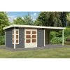 Abri De Jardin En Bois Massif Gris Terre 8,88m² Kastorf 7 Avec Appentis 320cm Et Paroi Arrière – Karibu 2 Abri De Jardin En Bois Massif Gris Terre 8,88m² Kastorf 7 Avec Appentis 320cm Et Paroi Arrière – Karibu -Jardin Abris Magasin abri de jardin en bois massif gris terre 888m kastorf 7 avec appentis 320cm et paroi arriere karibu