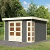 Abri De Jardin En Bois Massif Gris Terre 9,24m² Kerko 6 – Karibu -Jardin Abris Magasin abri de jardin en bois massif gris terre 924m kerko 6 woodfeeling