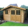 Abri De Jardin En Bois Traité Autoclave 28mm Chimay Porte Double 10,67m² - SOLID -Jardin Abris Magasin abri de jardin en bois traite autoclave 28mm chimay porte double 1067m solid