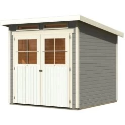 Abri De Jardin En Bois Vitrifié Gris 19mm 4.62m² Glücksburg 3 - Karibu 10 Abri De Jardin En Bois Vitrifié Gris 19mm 4.62m² Glücksburg 3 - Karibu -Jardin Abris Magasin abri de jardin en bois vitrifie gris 19mm 462m glucksburg 3 karibu 2