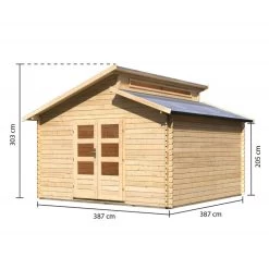 Jardin Abris Magasin -Jardin Abris Magasin abri de jardin en bois1498m avec toit en gradins varmland 2 karibu 1
